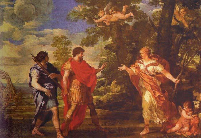 Pietro da Cortona Venus as Huntress Appears to Aeneas Norge oil painting art